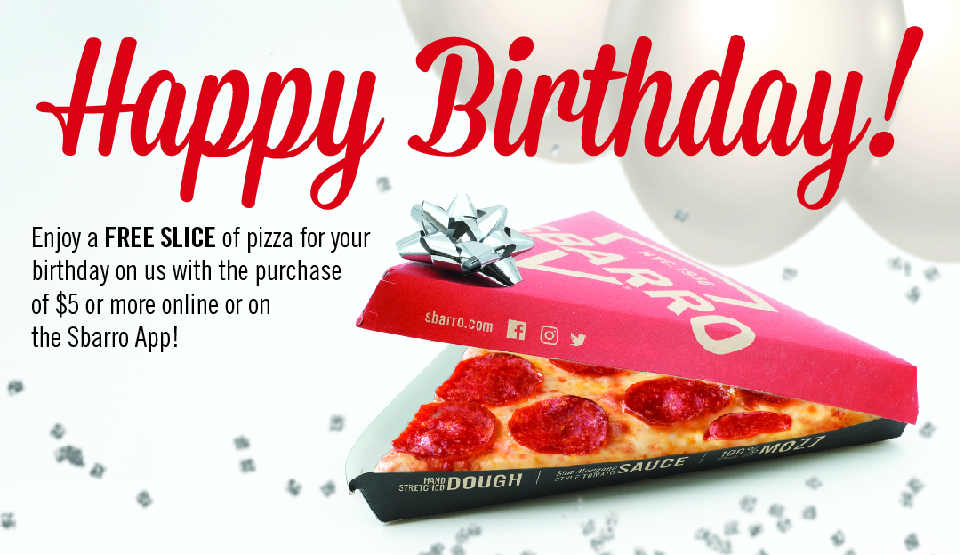 Happy Birthday from Sbarro!